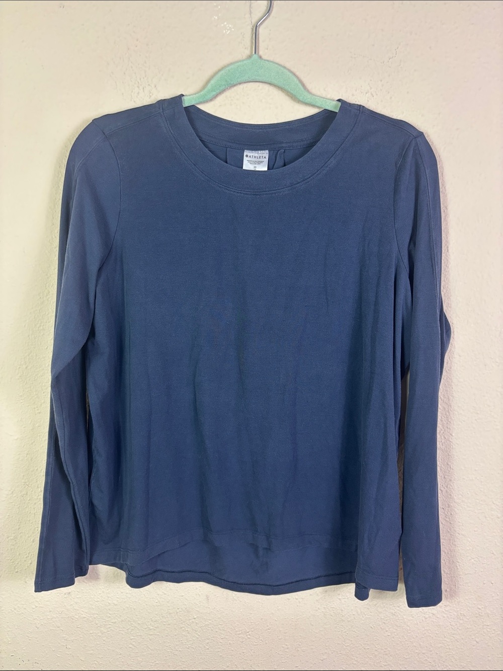 Athleta Black With Ease Long Sleeve Top size XS